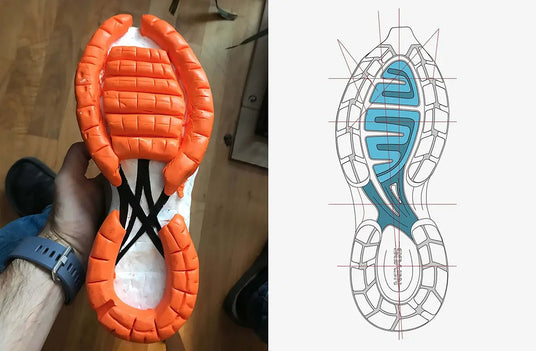 true motion running shoe prototype