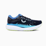 true motion aion 3 running shoe Black | Princess Blue | Acid Lime